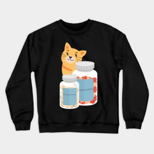 Antidepressant Cat Crewneck Sweatshirt